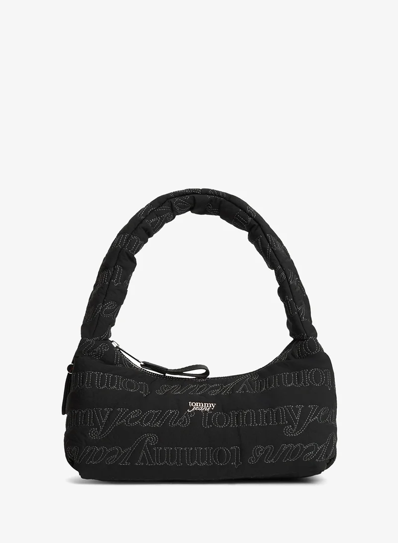 TOMMY JEANS Repeat Logo Embroidery Shoulder Bag